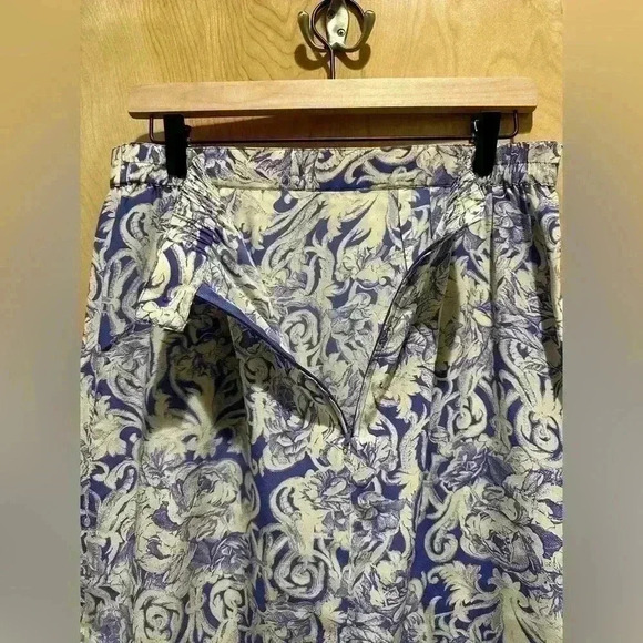 EVC | VINTAGE Designer Nora Noh 100% Silk Wrap Skirt | Women’s Size 14 - Picture 6 of 9